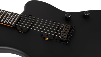 Spira J-400-MBK-BAR Baritone Electric Guitar - Satin Black
