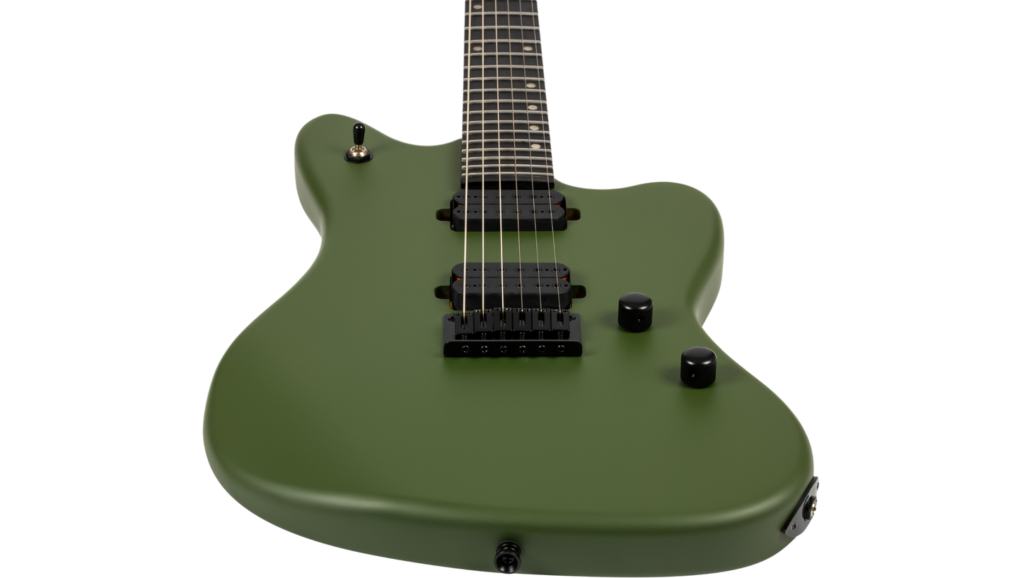 Spira J-400-MGR Electric Guitar - Satin Green