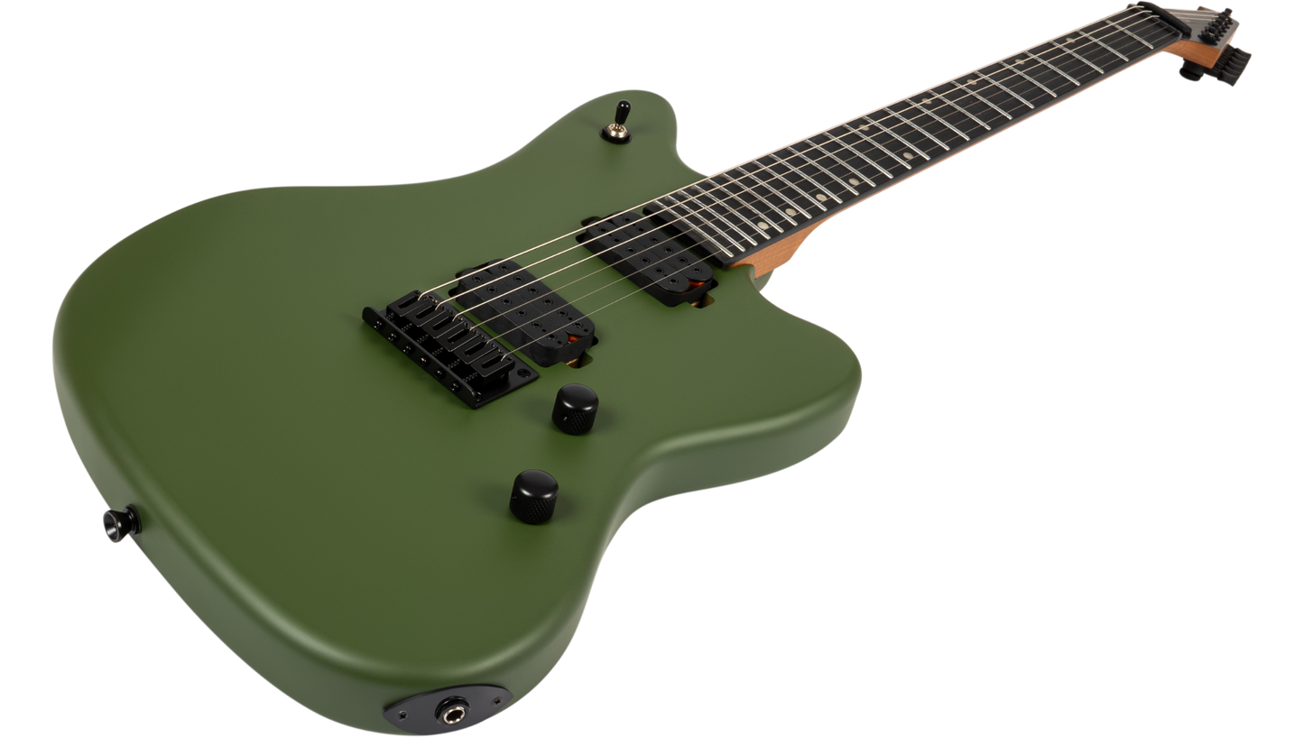 Spira J-400-MGR Electric Guitar - Satin Green