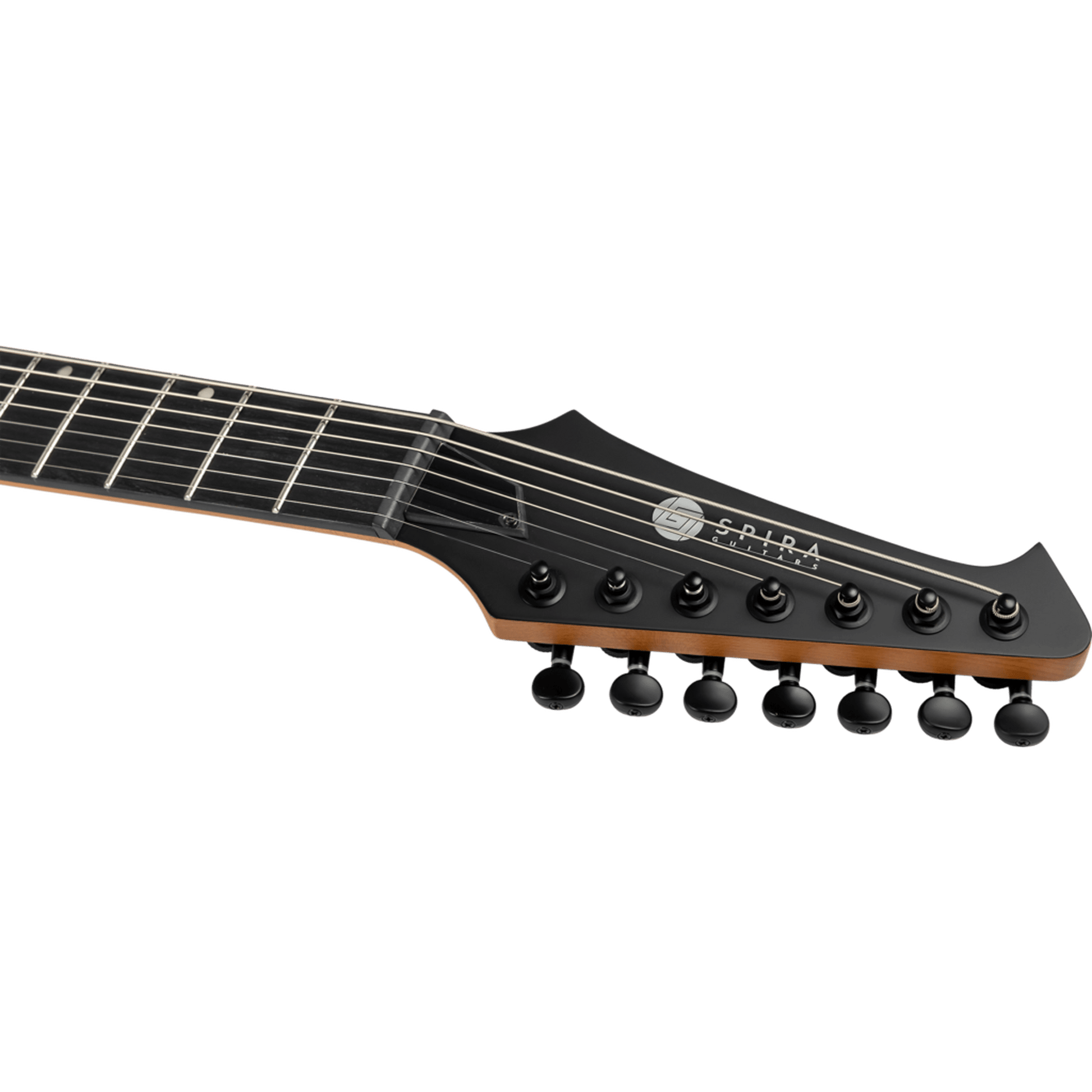 Spira S S-407 MBK 7 String Electric Guitar - Satin Black - ELECTRIC GUITAR - [shop-name]