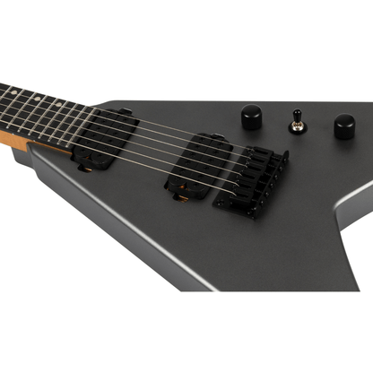 Spira V-400-MSL Electric Guitar - Satin Silver