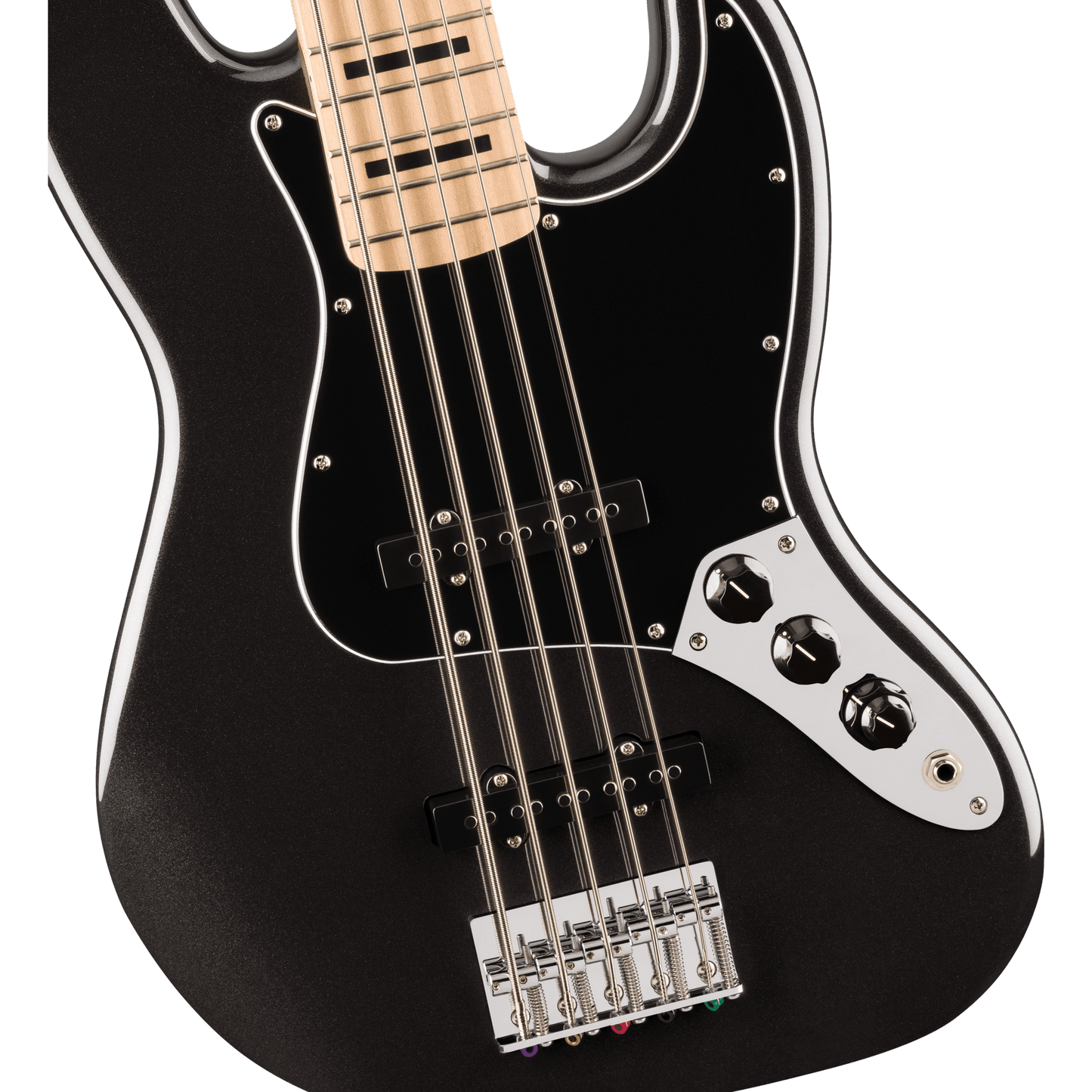 Squier Affinity Series Active Jazz 5 String Bass V - Black Metallic from Joondalup Music Centre 3