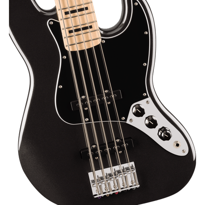 Squier Affinity Series Active Jazz 5 String Bass V - Black Metallic from Joondalup Music Centre 3