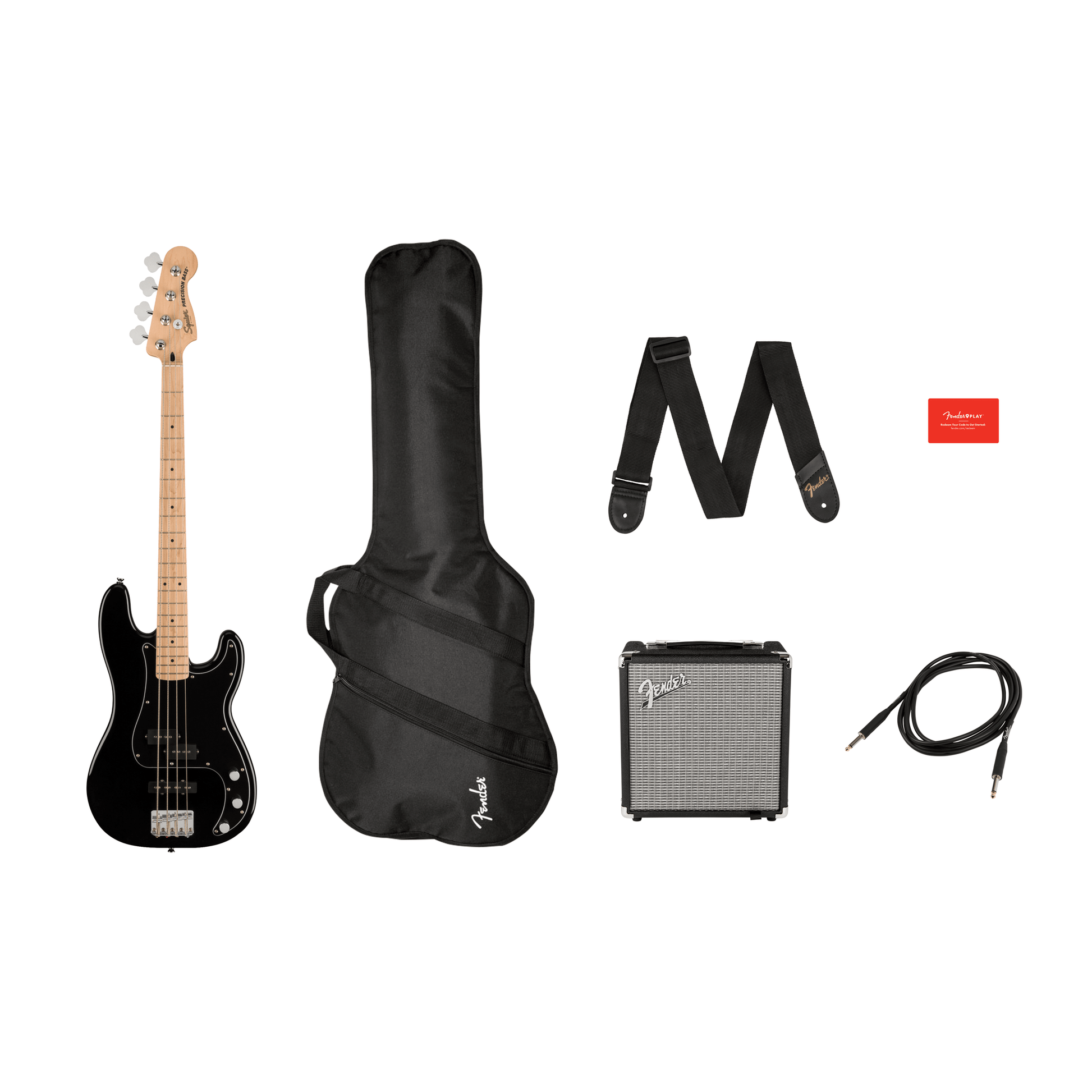 Squier Affinity Series PJ Bass Pack - Black from Joondalup Music Centre 2