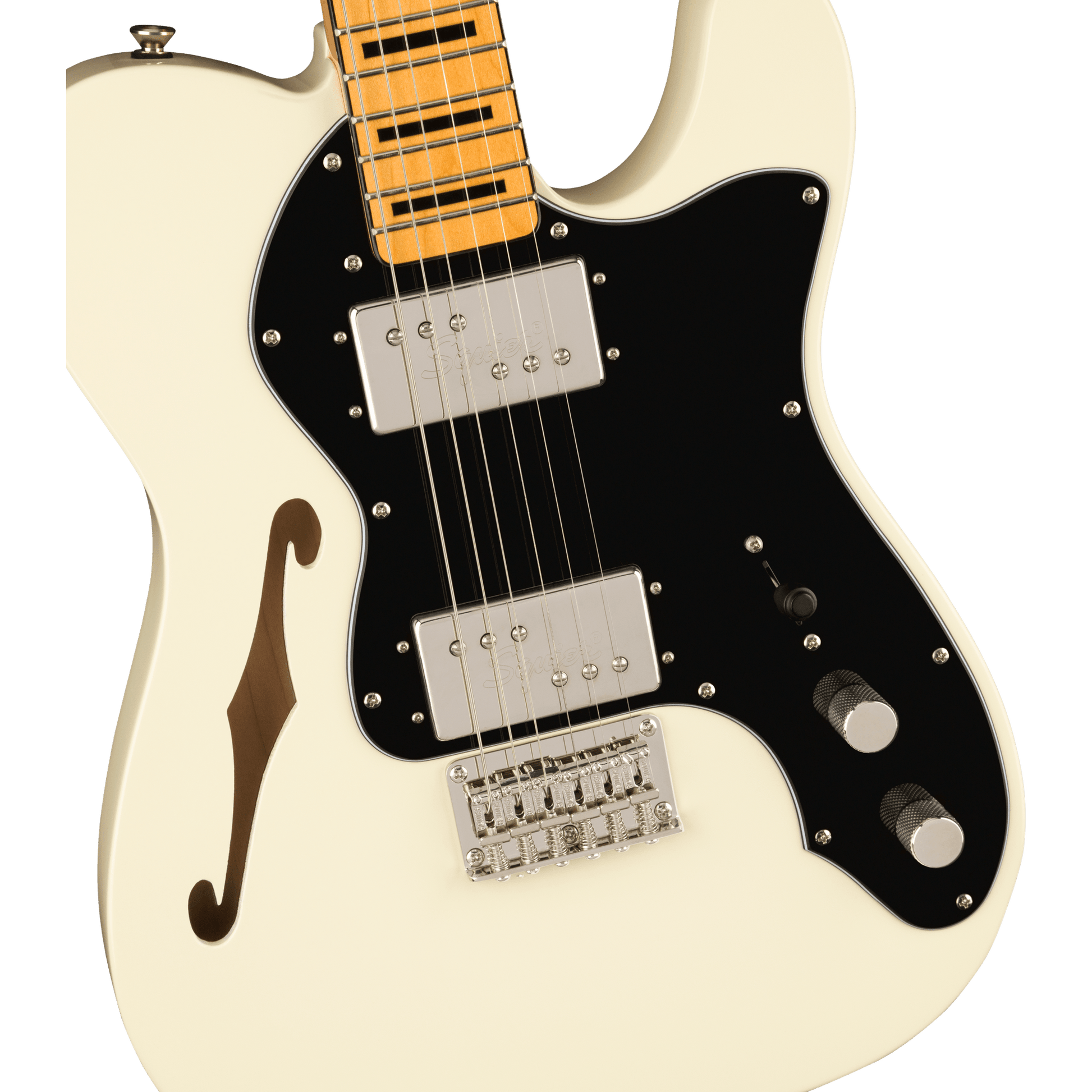 Squier FSR Classic Vibe 60s Thinline Telecaster Electric Guitar - Maple Neck / Olympic White from Joondalup Music Centre 2