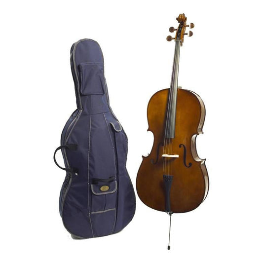 Stentor Student 1 1/4 Size Cello Outfit - Amber Brown 2