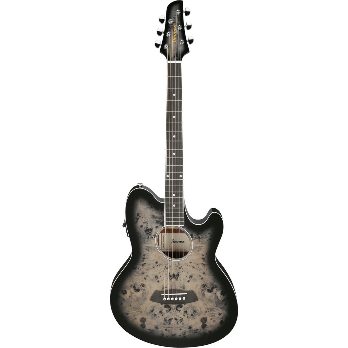 Ibanez TCY10PA Acoustic Guitar - Transparent Brown Black Burst