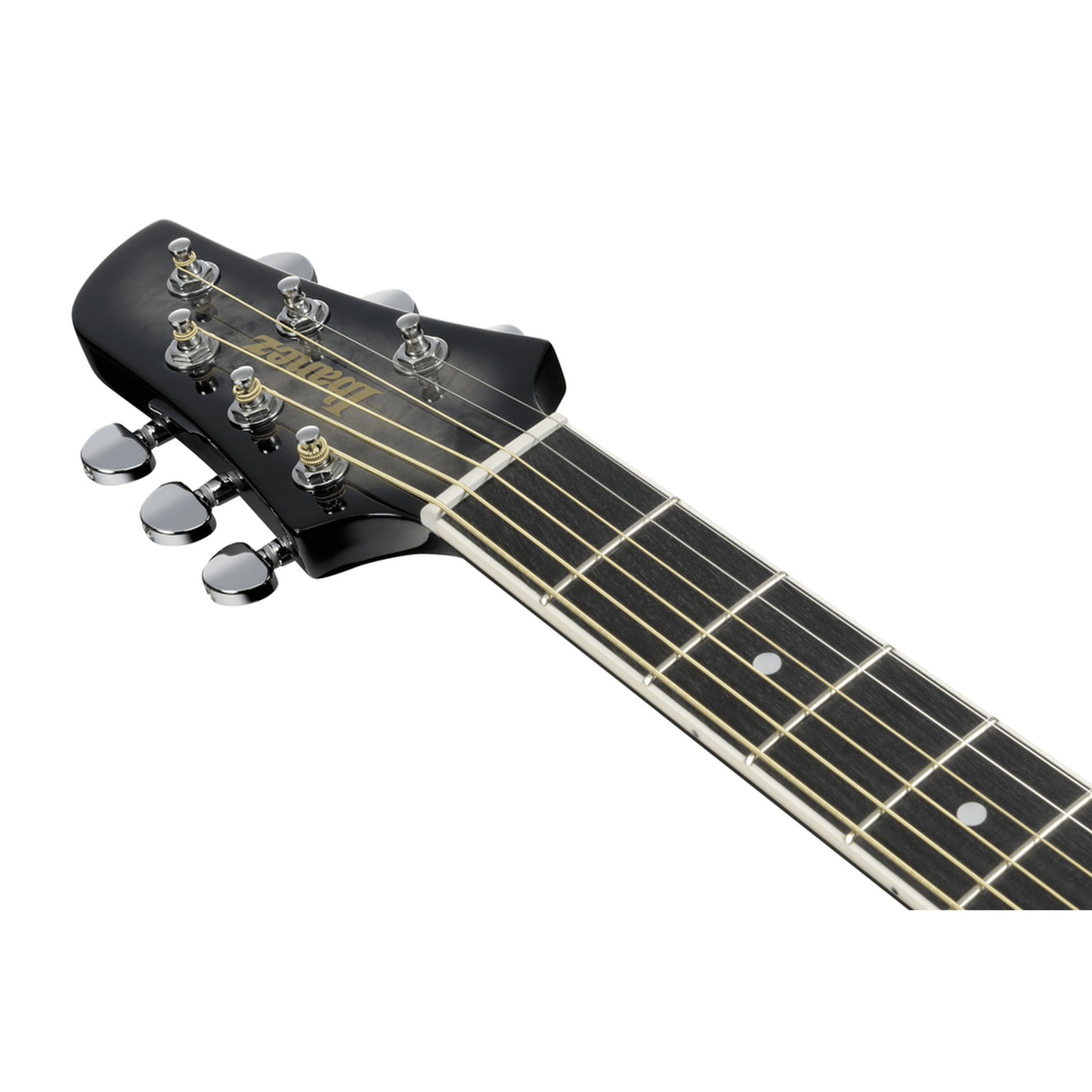 Ibanez TCY10PA Acoustic Guitar - Transparent Brown Black Burst Neck