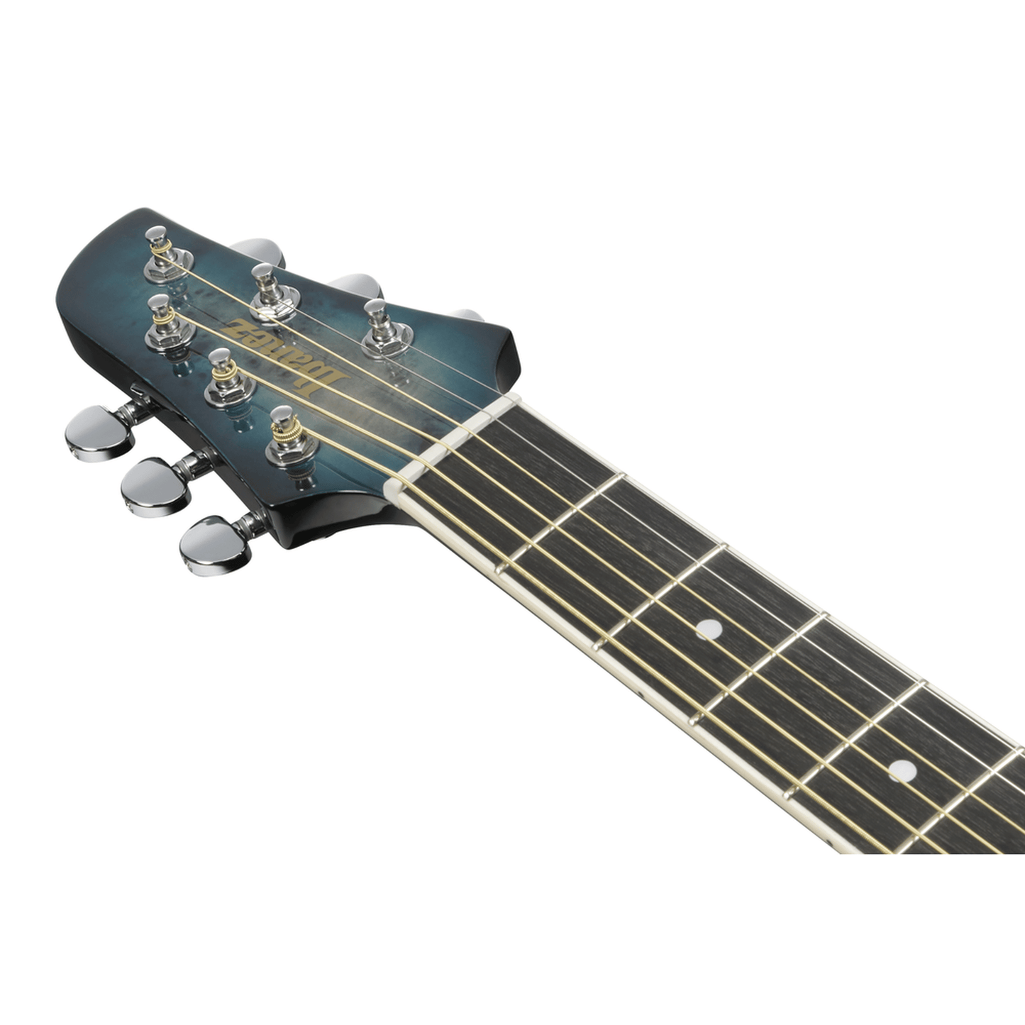 Ibanez TCY10PA Electric Acoustic Guitar - Cosmic Blue Starburst neck