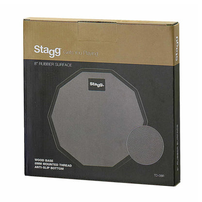 Stagg 8in Drum Practice Pad w/8mm Mount