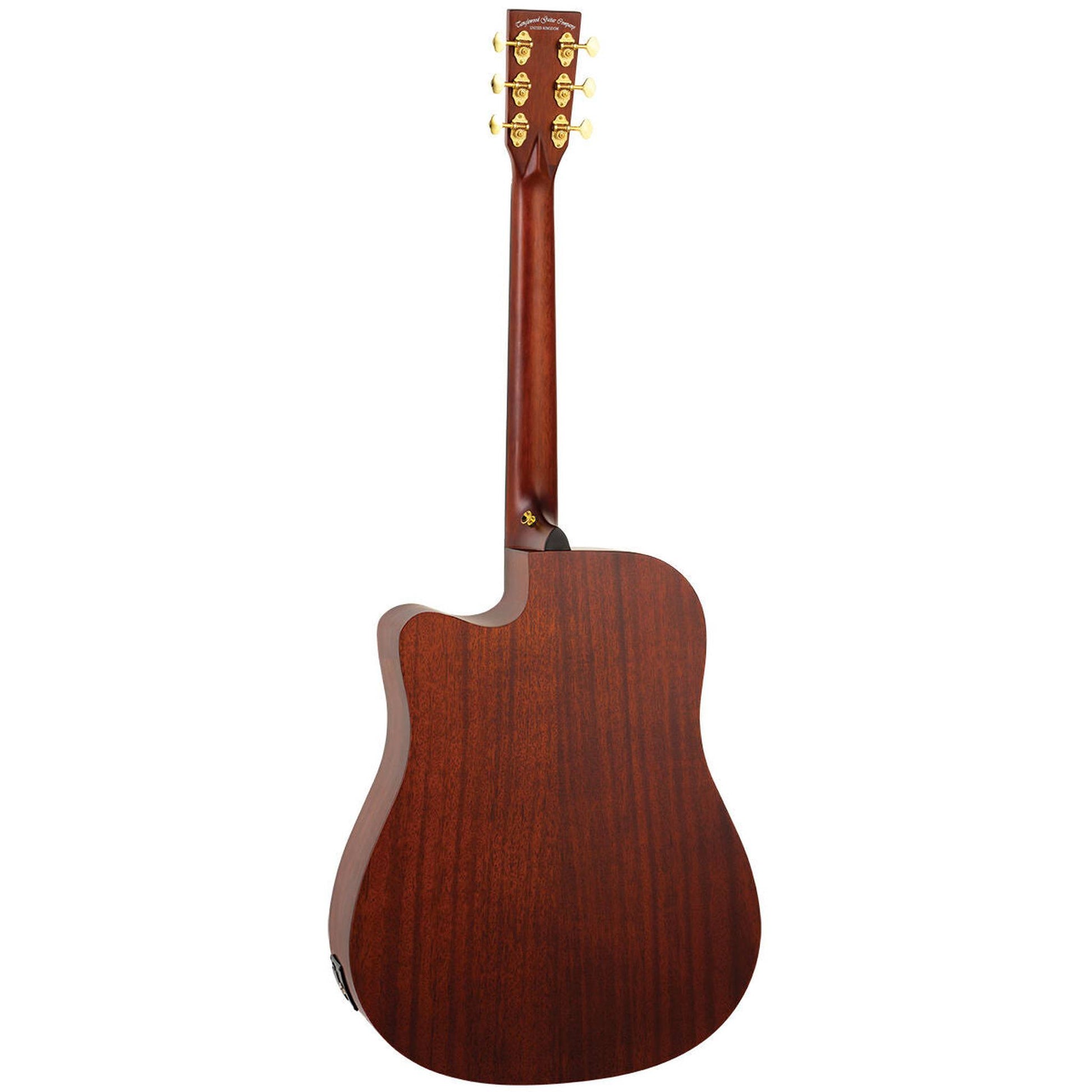 Tanglewood Elemental Solid Mahogany Top Dreadnought CW Acoustic Guitar back