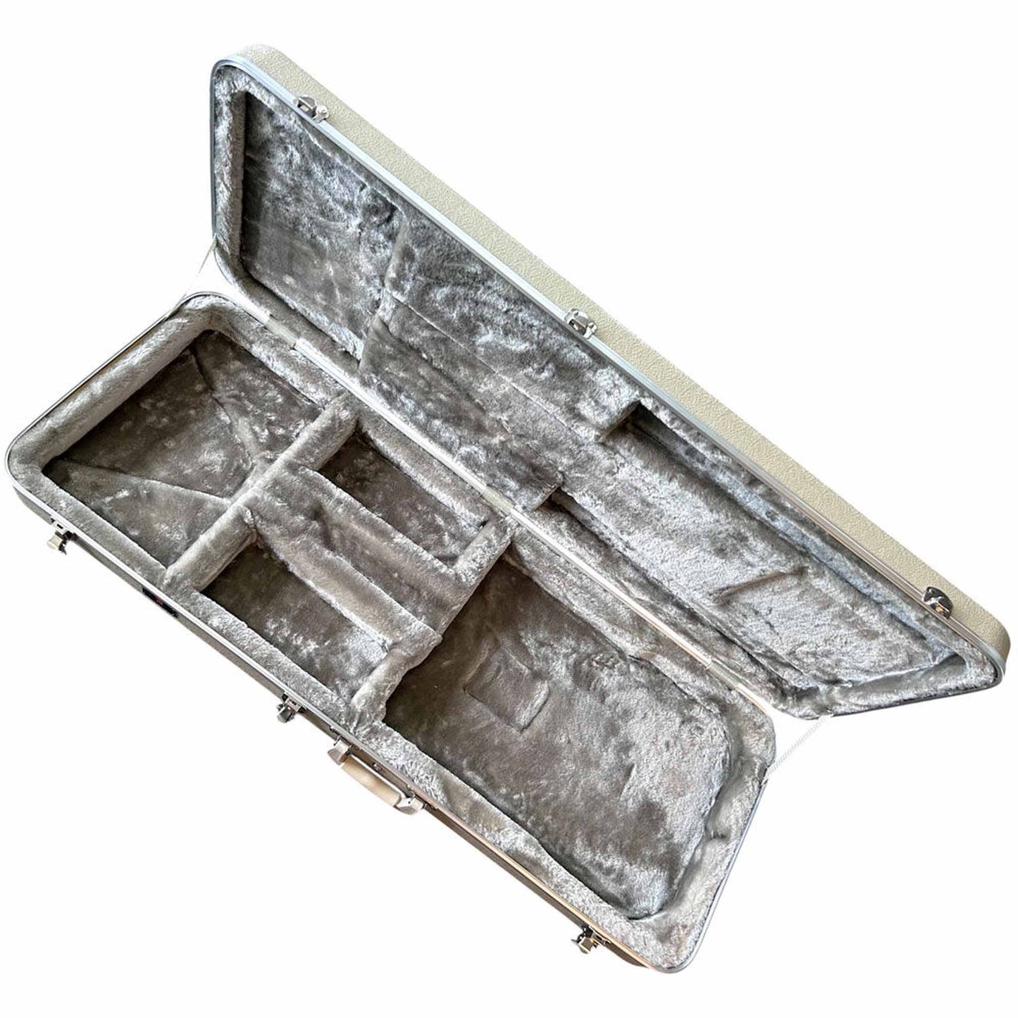 Torque Deluxe ABS Rectangular Electric Guitar Case - Ivory Finish