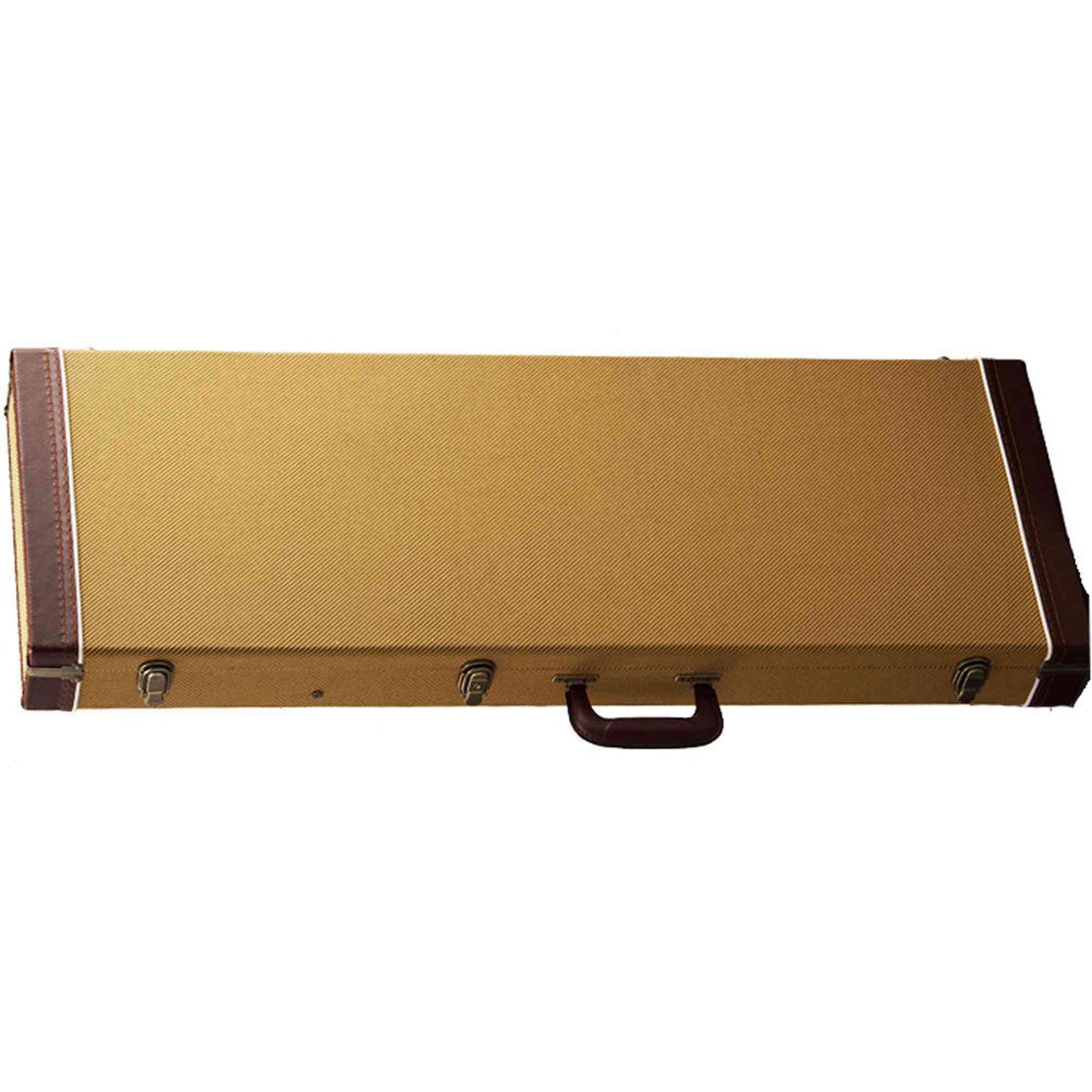 Torque Wooden Rectangular Electric Guitar Case -Tweed Finish