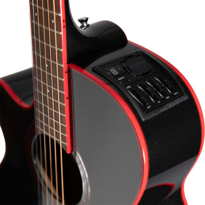 Takamine G49 Series Left Handed FXC Acoustic Guitar- Cosmic Black Sparkle
