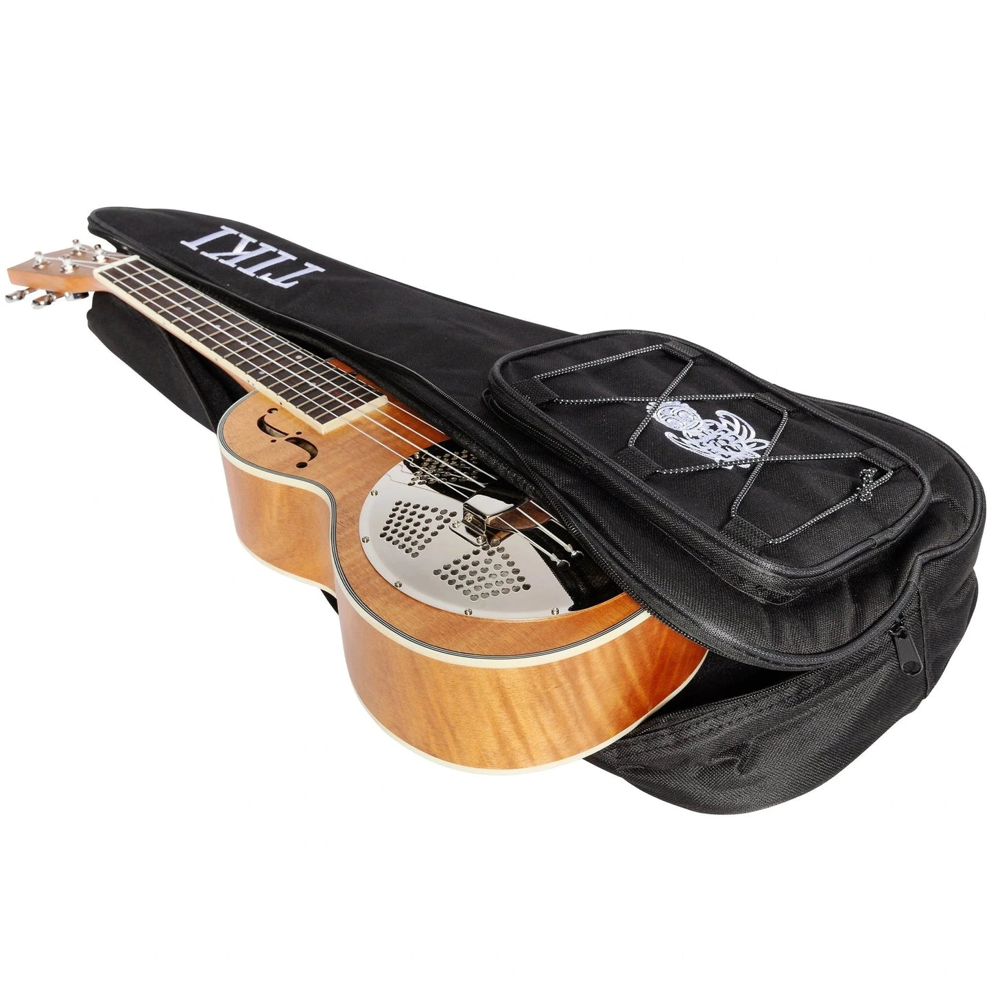 Tiki RT250M NST Resonator Ukulele - Honey Flame Mahogany