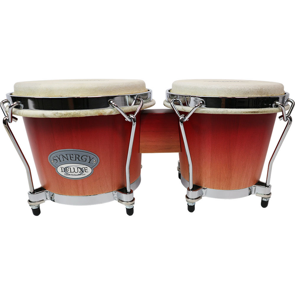 Toca 6 & 6-3/4" Synergy Deluxe Series Wooden Bongos - Wine Fade