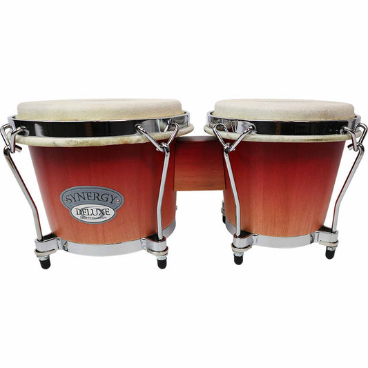 Toca 6 & 6-3/4" Synergy Deluxe Series Wooden Bongos - Wine Fade