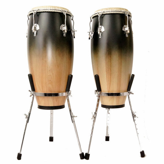 Toca 10 & 11" Synergy Deluxe Series Wooden Conga Set - Coffee Fade - Joondalup Music Centre