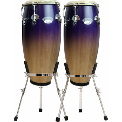 Toca 10 & 11" Synergy Deluxe Series Wooden Conga Set - Purple Fade