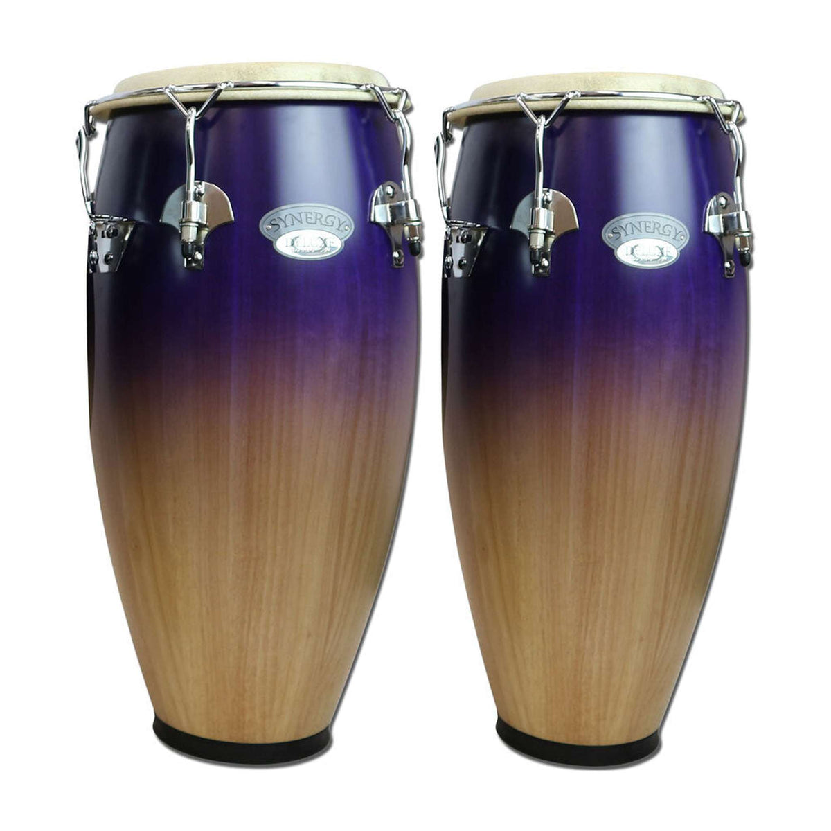 Toca 10 & 11" Synergy Deluxe Series Wooden Conga Set - Purple Fade