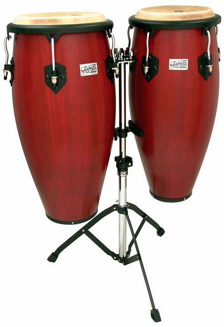 Toca 11 & 11"-3/4" Players Series Wooden Conga Set - Cherry Red