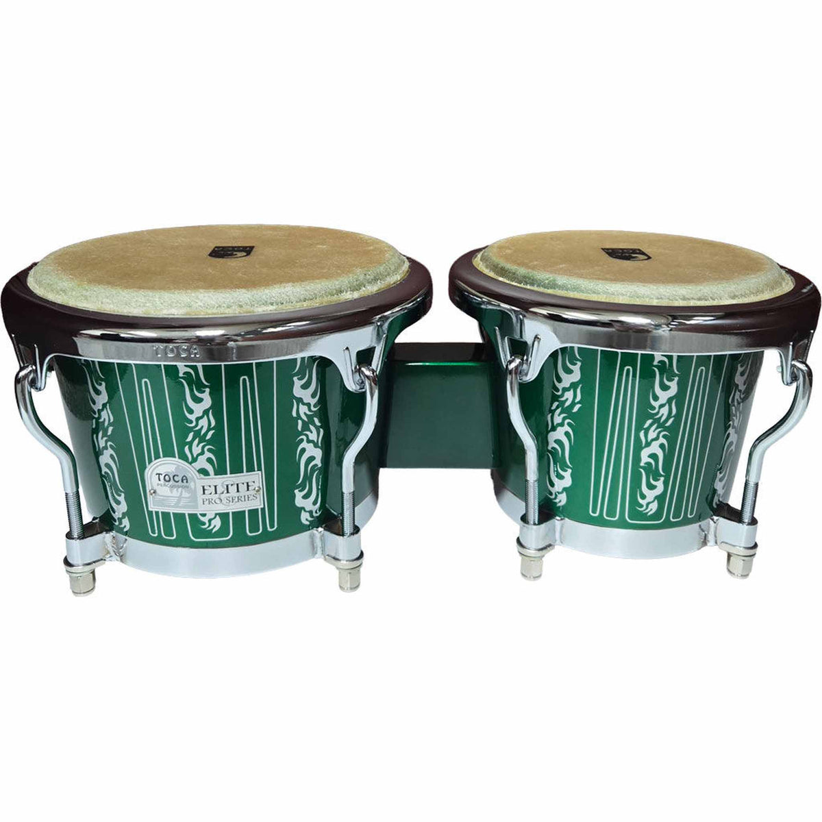 Toca Elite Pro Series 7 & 8-1/2" Wooden Bongos - Eldorado Green