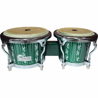 Toca Elite Pro Series 7 & 8-1/2" Wooden Bongos - Eldorado Green