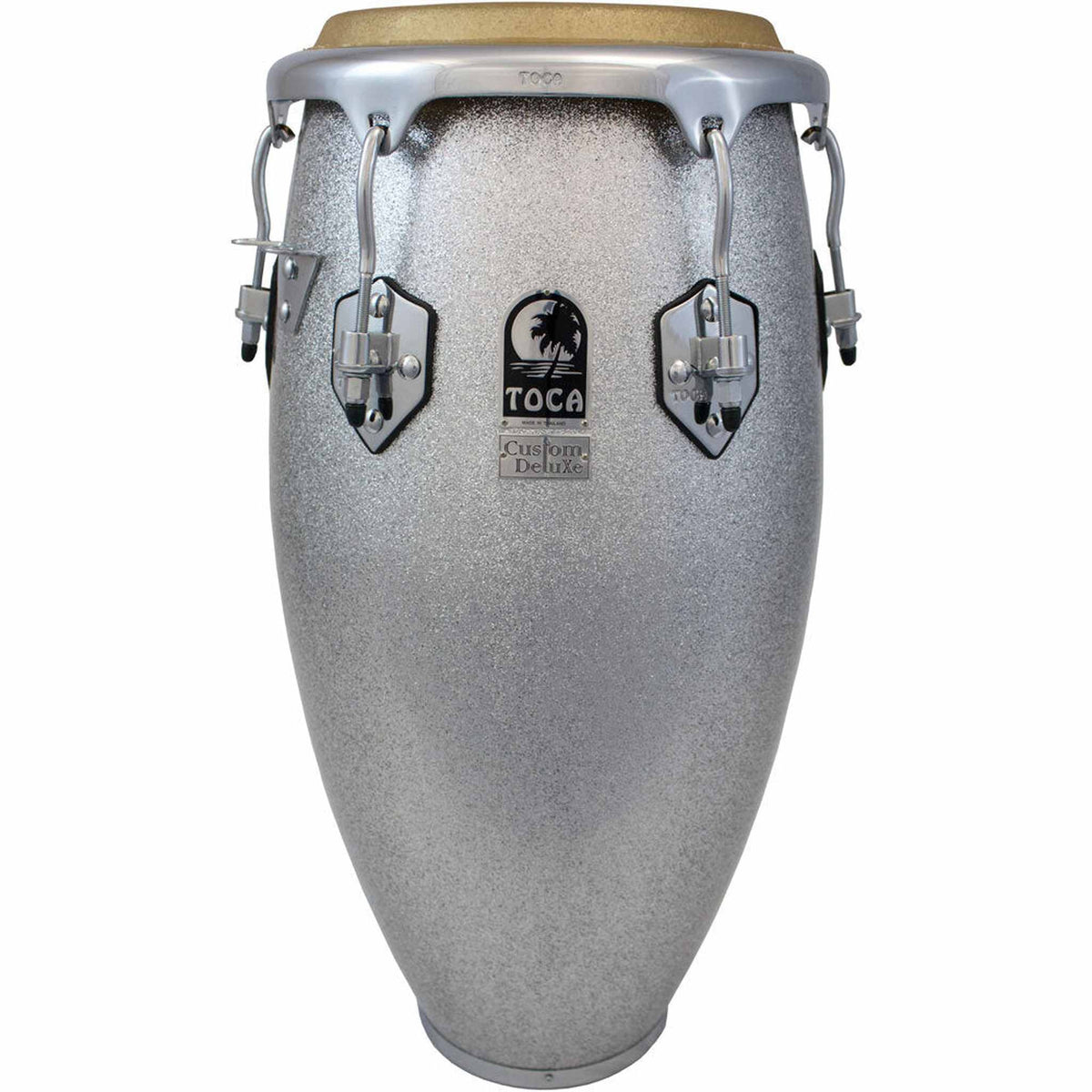 Toca Custom Deluxe Series 11" Fiberglass Quinto - Silver Sparkle