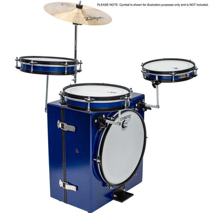 Toca KickBoxx Pro Suitcase Drum Set - Cobalt Blue