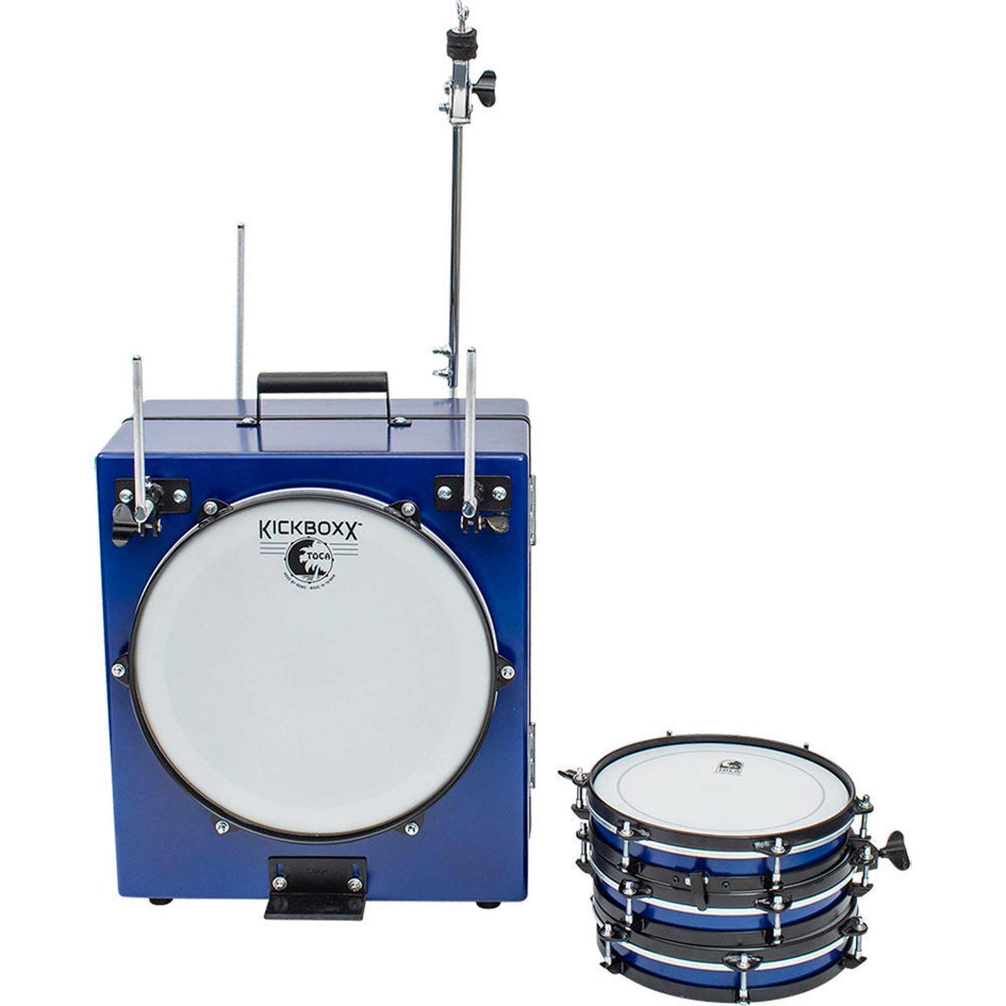 Toca KickBoxx Pro Suitcase Drum Set - Cobalt Blue