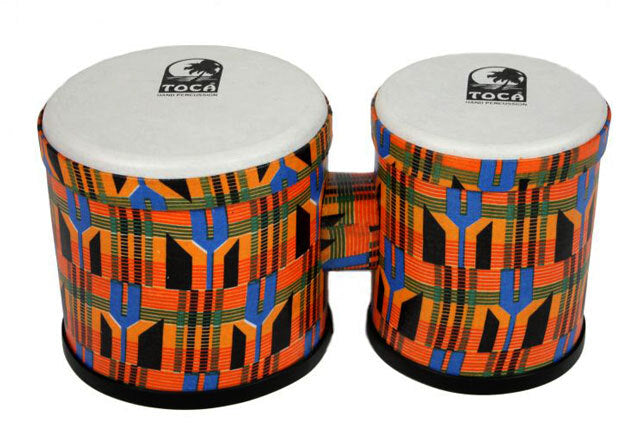 Toca 5 & 6" Freestyle Series Synthetic Bongos in Kente Cloth