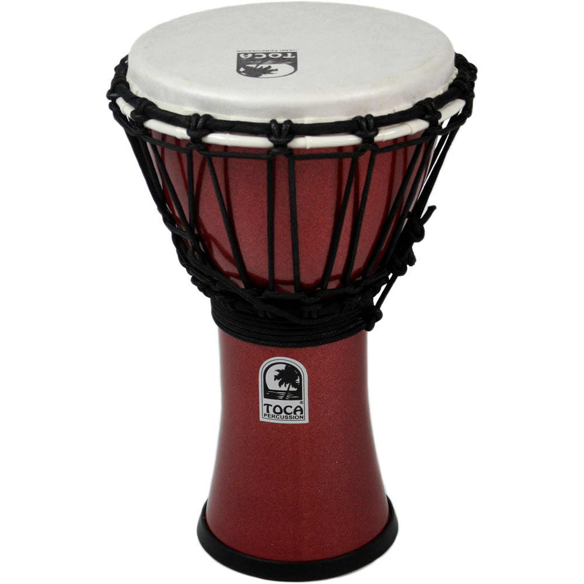 Toca Freestyle Colorsound Series Djembe 7" in Metallic Red