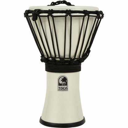 Toca Freestyle Colorsound Series Djembe 7" - Metallic White