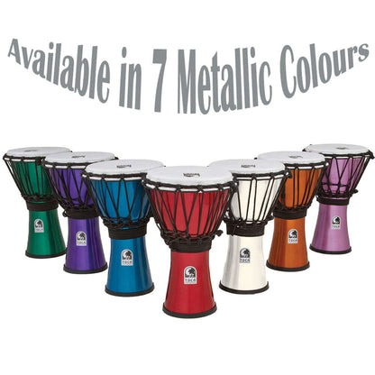 Toca Freestyle Colorsound Series Djembe 7" - Metallic White