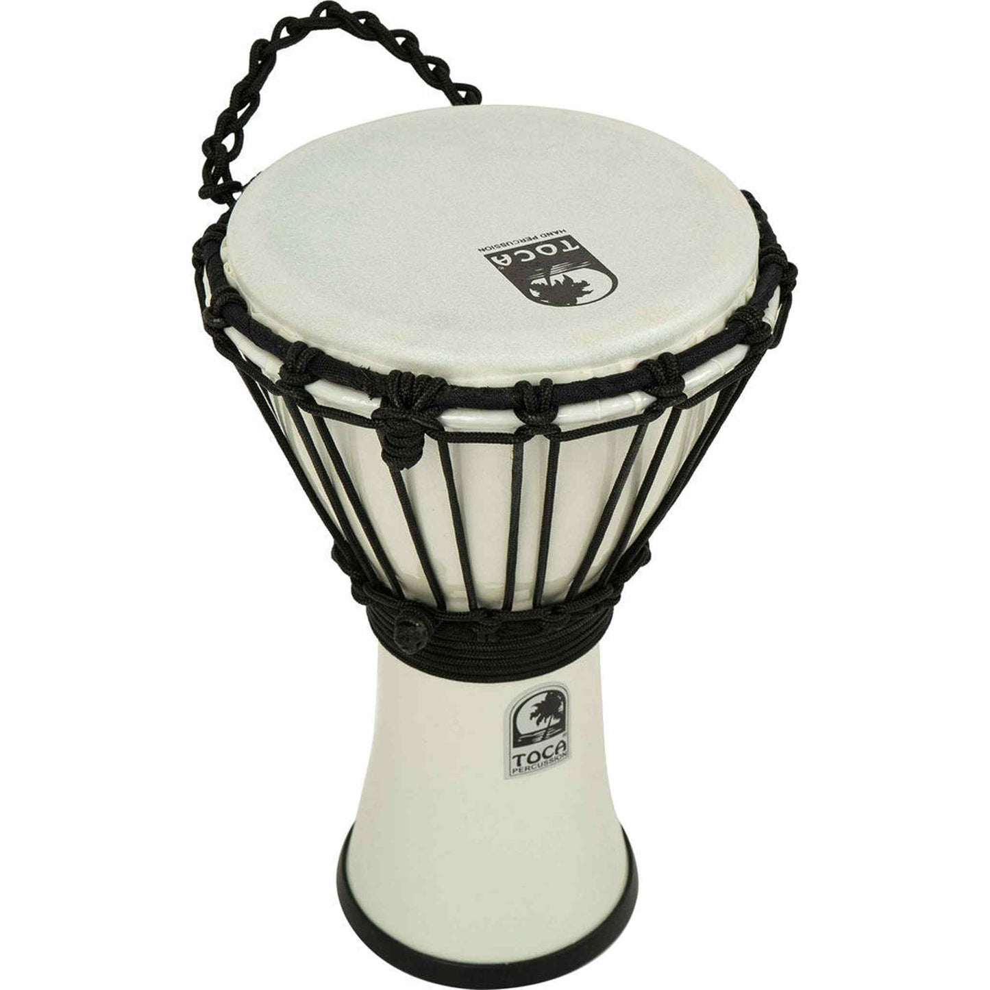 Toca Freestyle Colorsound Series Djembe 7" - Metallic White
