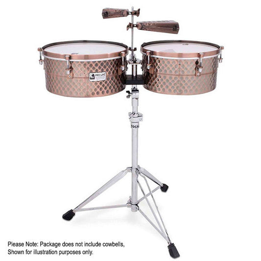 Toca Pro Line Series Timbale Set 14 & 15" - Hammered Black Copper