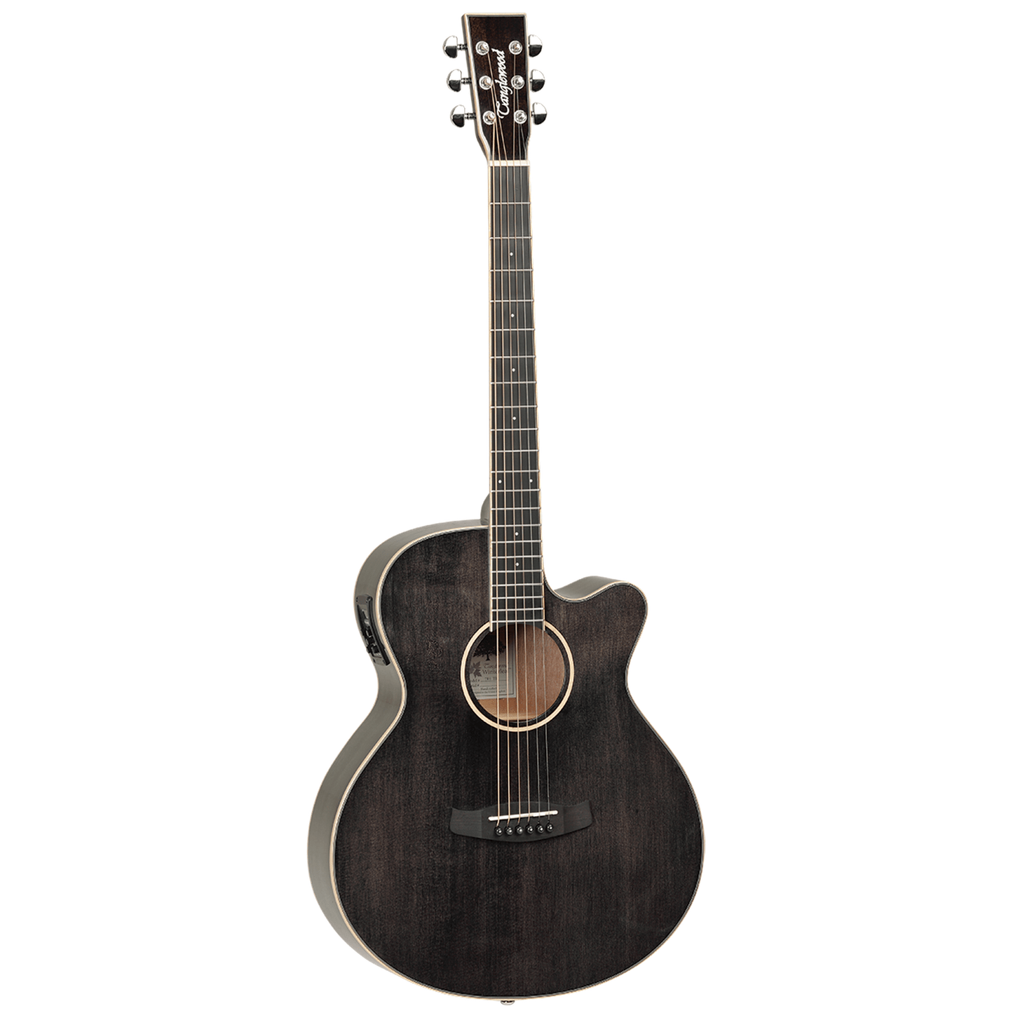 Tanglewood TW4BS Winterleaf Super Folk Acoustic Guitar - Black Shadow