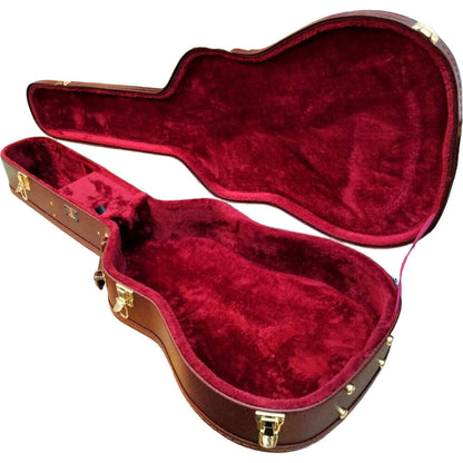 Torque Wooden Archtop 6/12-String Acoustic Guitar Case - Brown Finish