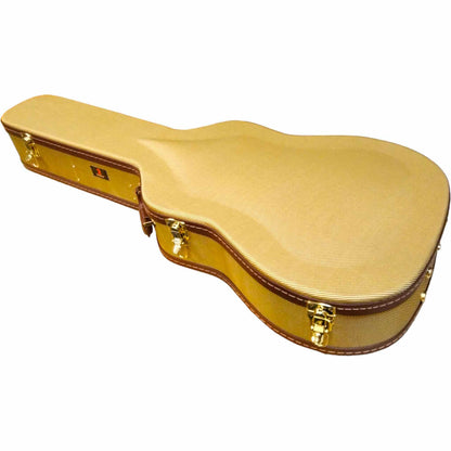 Torque Wooden Archtop 6/12-String Acoustic Guitar Case - Tweed Finish