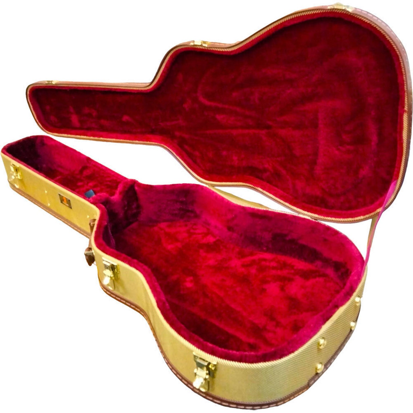 Torque Wooden Archtop 6/12-String Acoustic Guitar Case - Tweed Finish