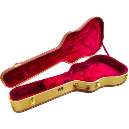 Torque Wooden Archtop 6/12-String Acoustic Guitar Case - Tweed Finish