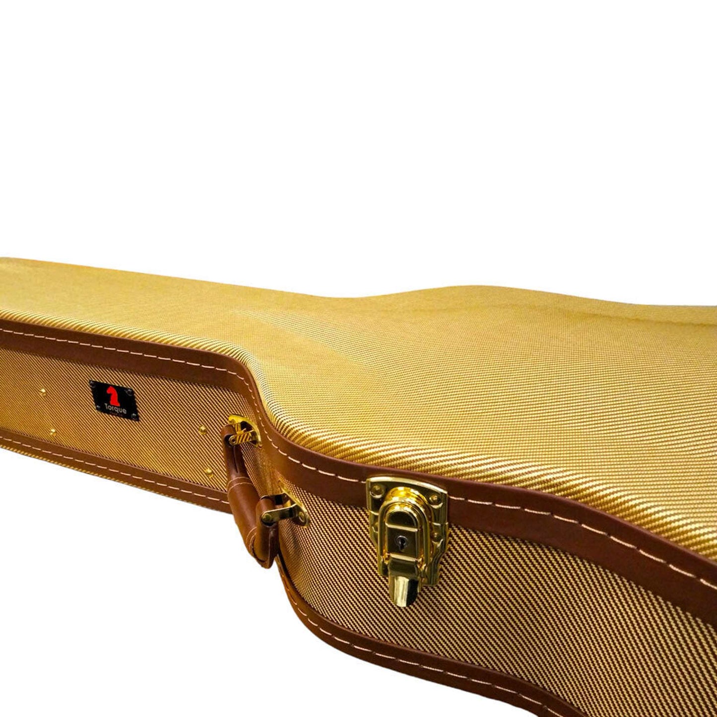 Torque Wooden Archtop 6/12-String Acoustic Guitar Case - Tweed Finish