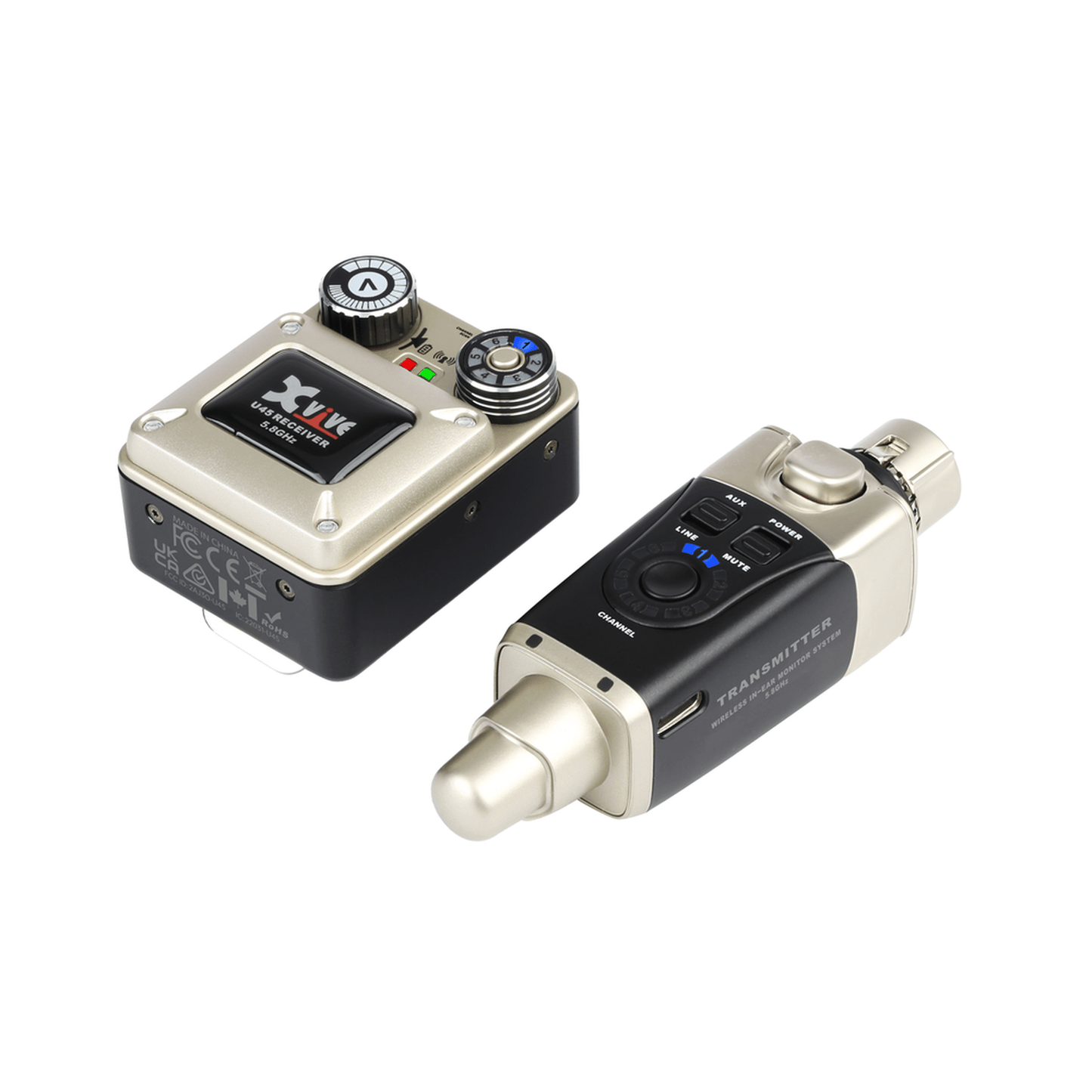 Xvive U45 Wireless In Ear Monitoring System 5.8GHz