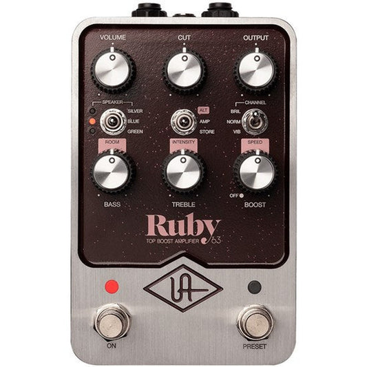 Universal Audio Effects Ruby Top Boost Amplifier Pedal - Joondalup Music Centre