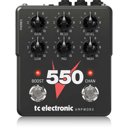 TC Electronic V550 Dual Channel Guitar Preamp Effects Pedal