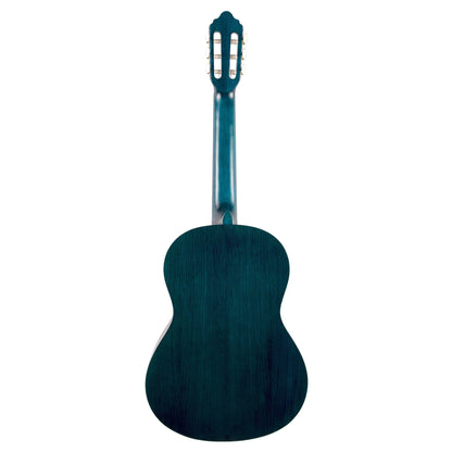 Valencia VC204TBU 4/4 Classical Guitar - Transparent Blue