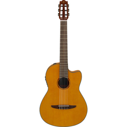Yamaha NCX1 Nylon Acoustic-Electric Classical Guitar - Flamed Maple Natural