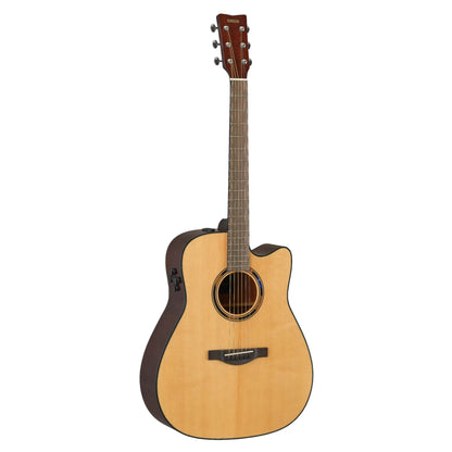 Yamaha TAG1 C Transacoustic Cutaway Guitar - Natural side