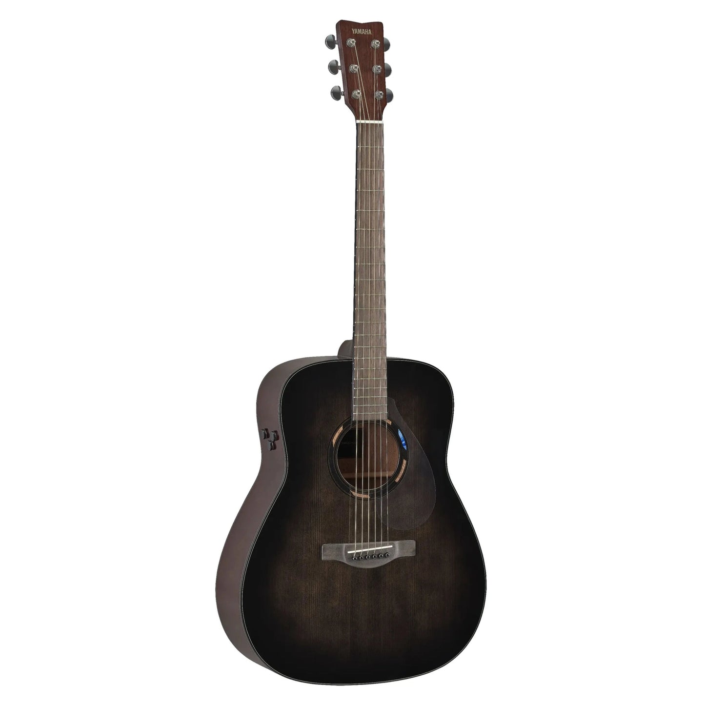 Yamaha TAG1 Element Gen2 TransAcoustic Guitar - Translucent Black Gloss side