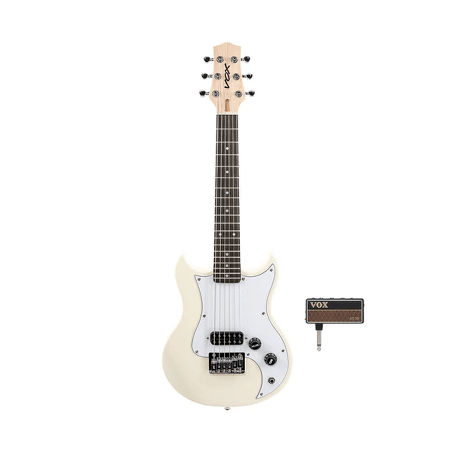 Vox SDC Mini Electric Guitar W/Amplug Pack - White